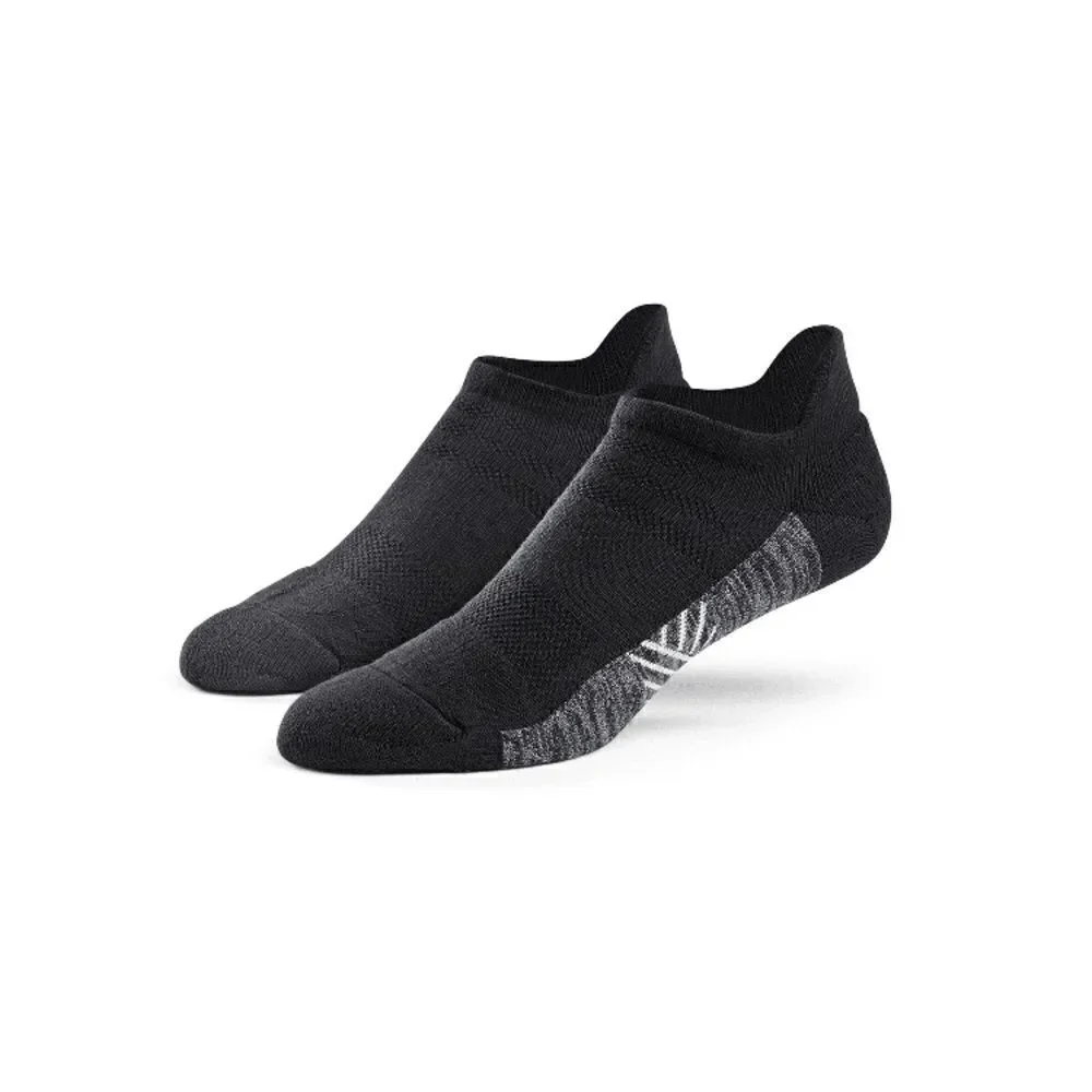 MISSION Unisex Performance Heel Tab, Medium, Black 2,  2-Packs Size M